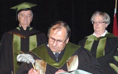 Remise du doctorat honoris causa à Pascal Triboulot