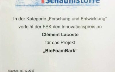 Clément LACOSTE, ingénieur ENSTIB et Doctorant au LERMAB primé en Allemagne.